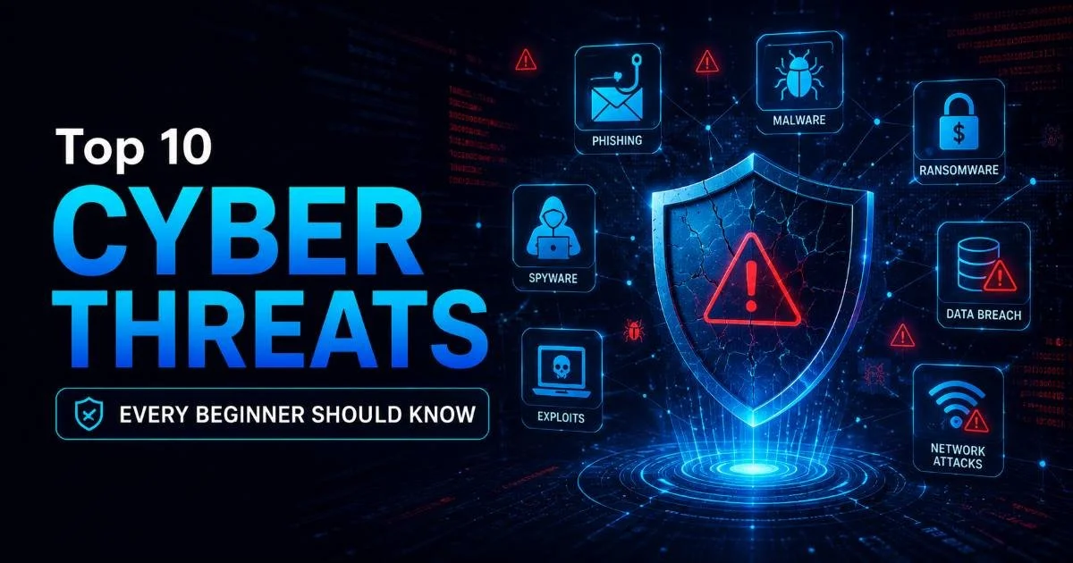 Top 10 Cyber Threats Every Beginner Should Know
